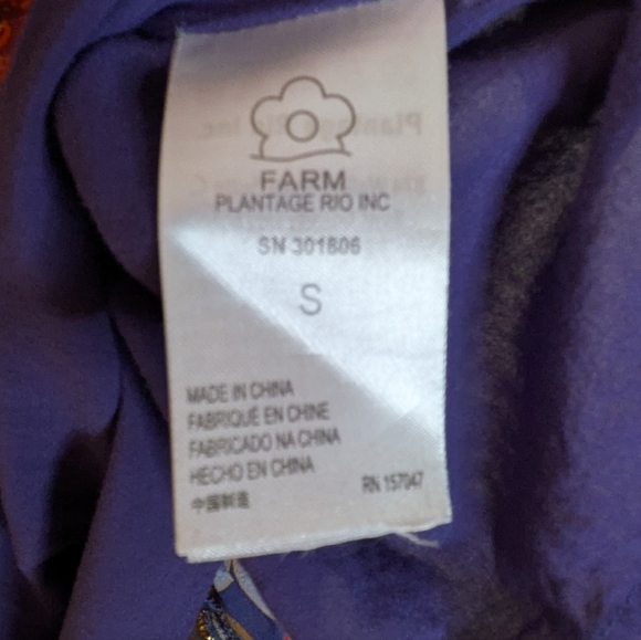 Farm Rio Navy Garden Midi Dress - Picture 12 of 16